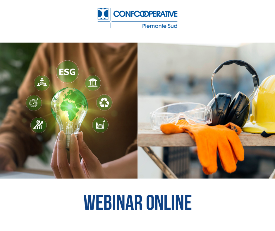 Sicurezza sul lavoro e sostenibilità: ad aprile due nuovi webinar per le cooperative del territorio