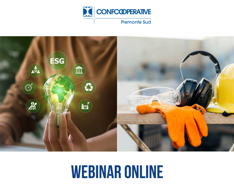 Sicurezza sul lavoro e sostenibilità: ad aprile due nuovi webinar per le cooperative del territorio